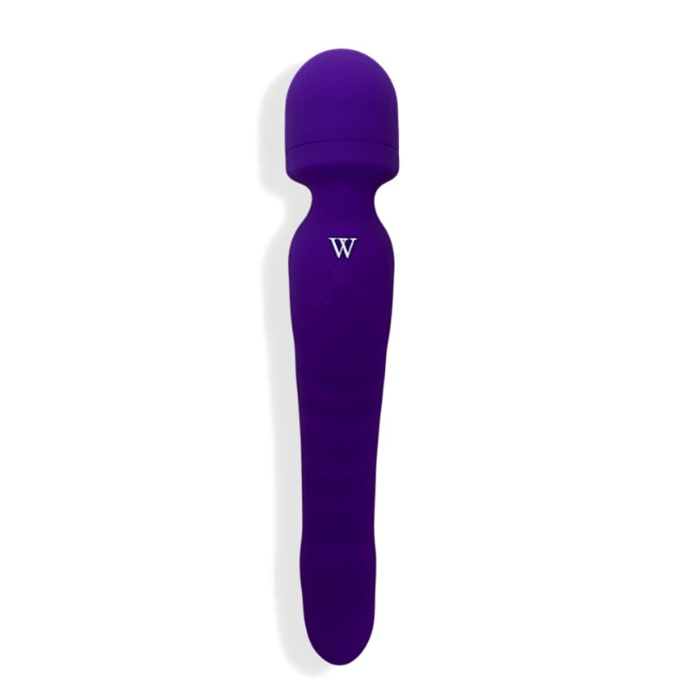 Venus flexible wand vibrator in purple, dual-head design, made from high-grade medical silicone.