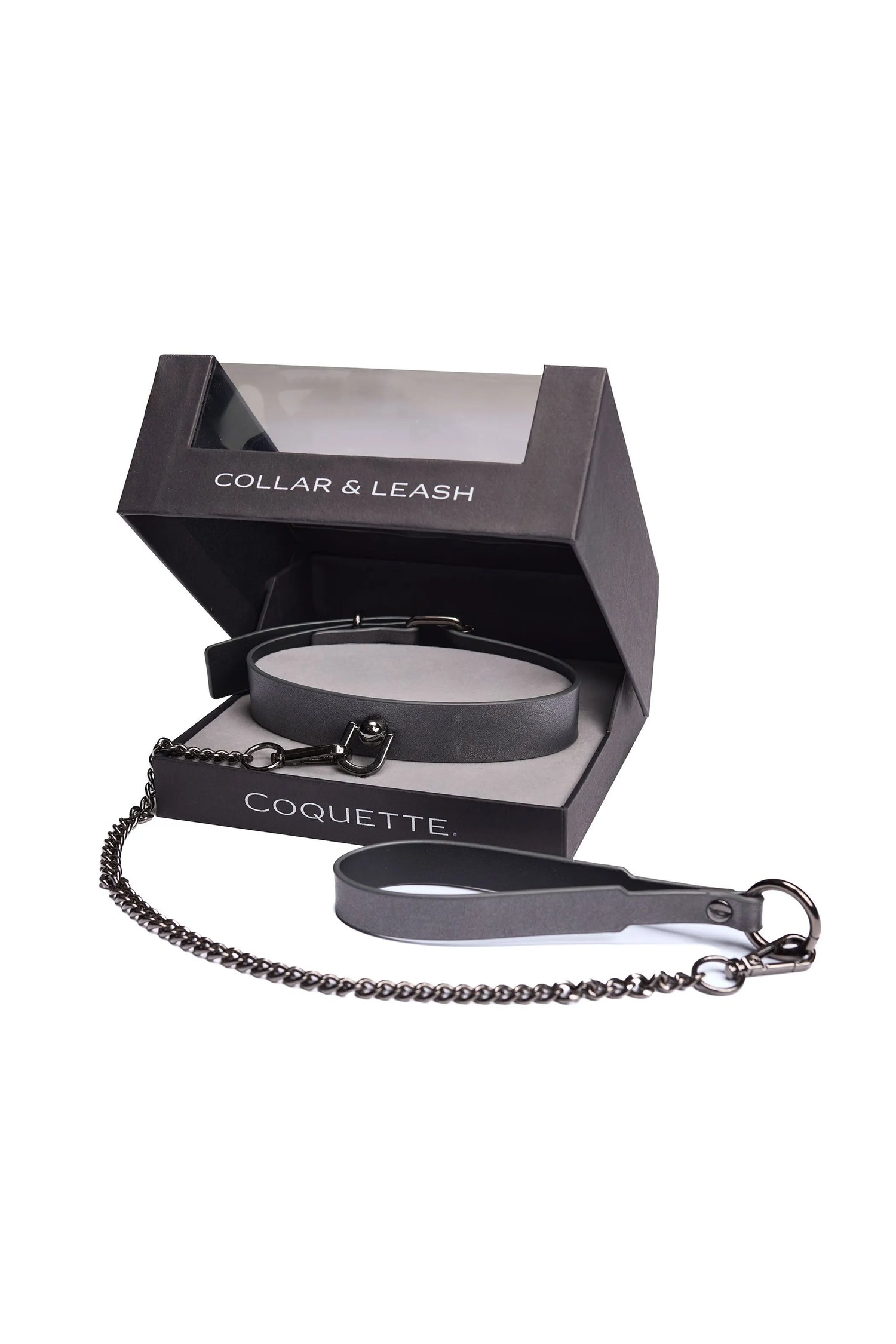 Gunmetal Glam Collar &amp; Leash