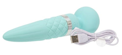 PILLOW TALK SULTRY ROTATING WAND TEAL