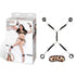 LUX Fetish 7PC Leopard Bed Spreader for thrilling BDSM play and restraint fun in a stylish leopard design.