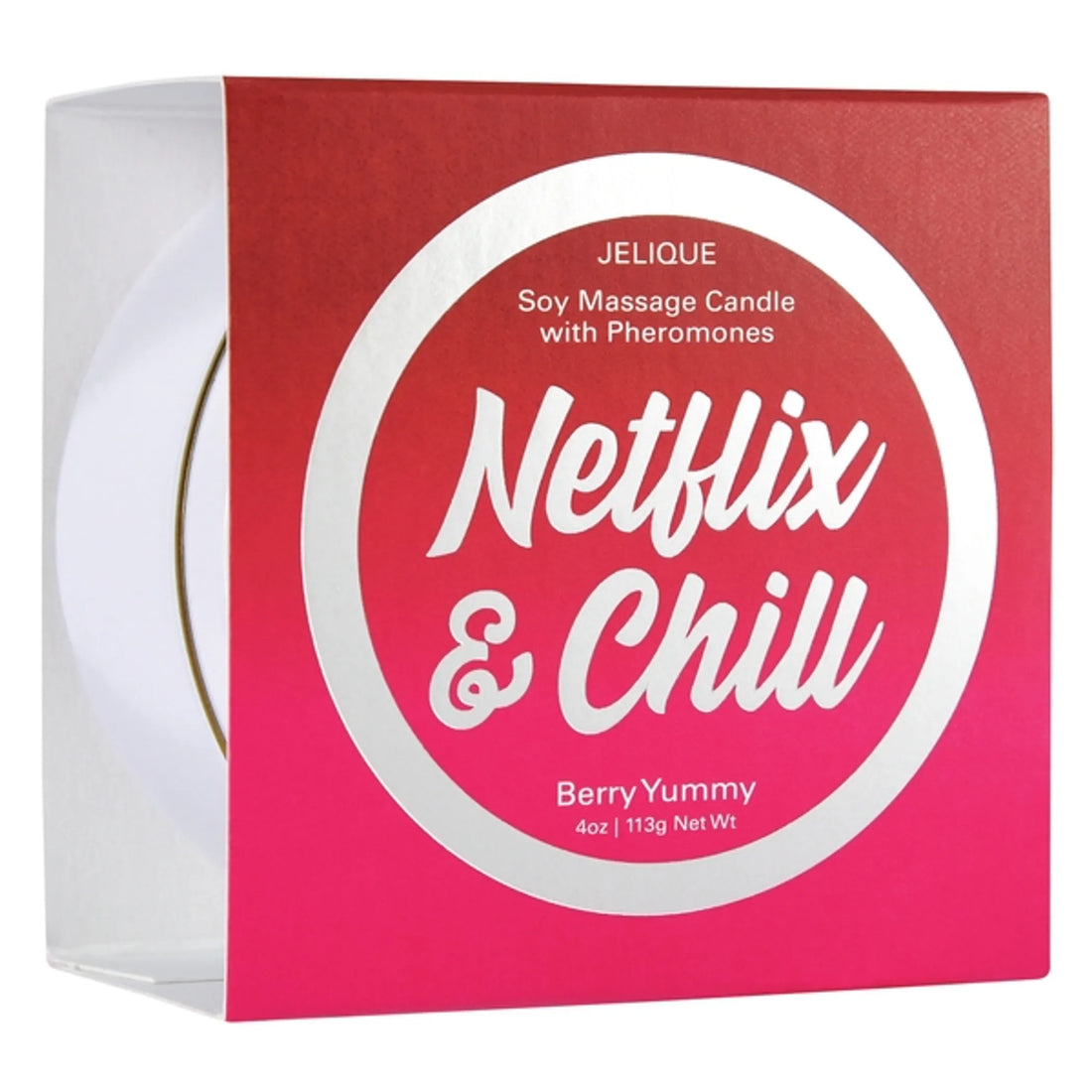 MASSAGE CANDLE W/ PHEROMONES NETFLIX &amp; CHILL BERRY YUMMY 4OZ