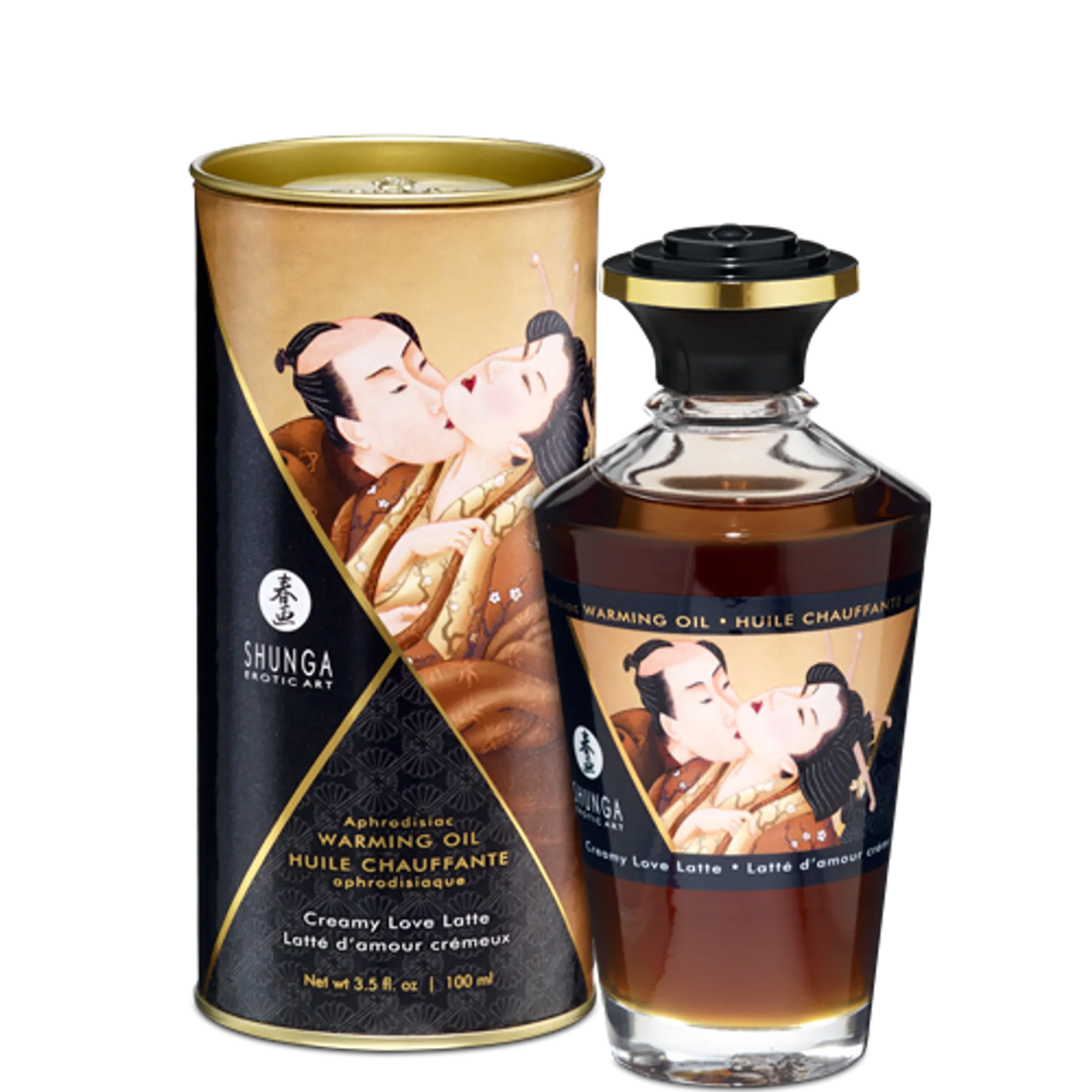 WARMING MASSAGE OIL CREAMY LOVE LATTE 3.5 OZ