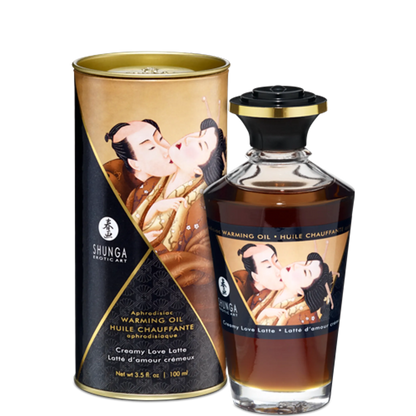 WARMING MASSAGE OIL CREAMY LOVE LATTE 3.5 OZ