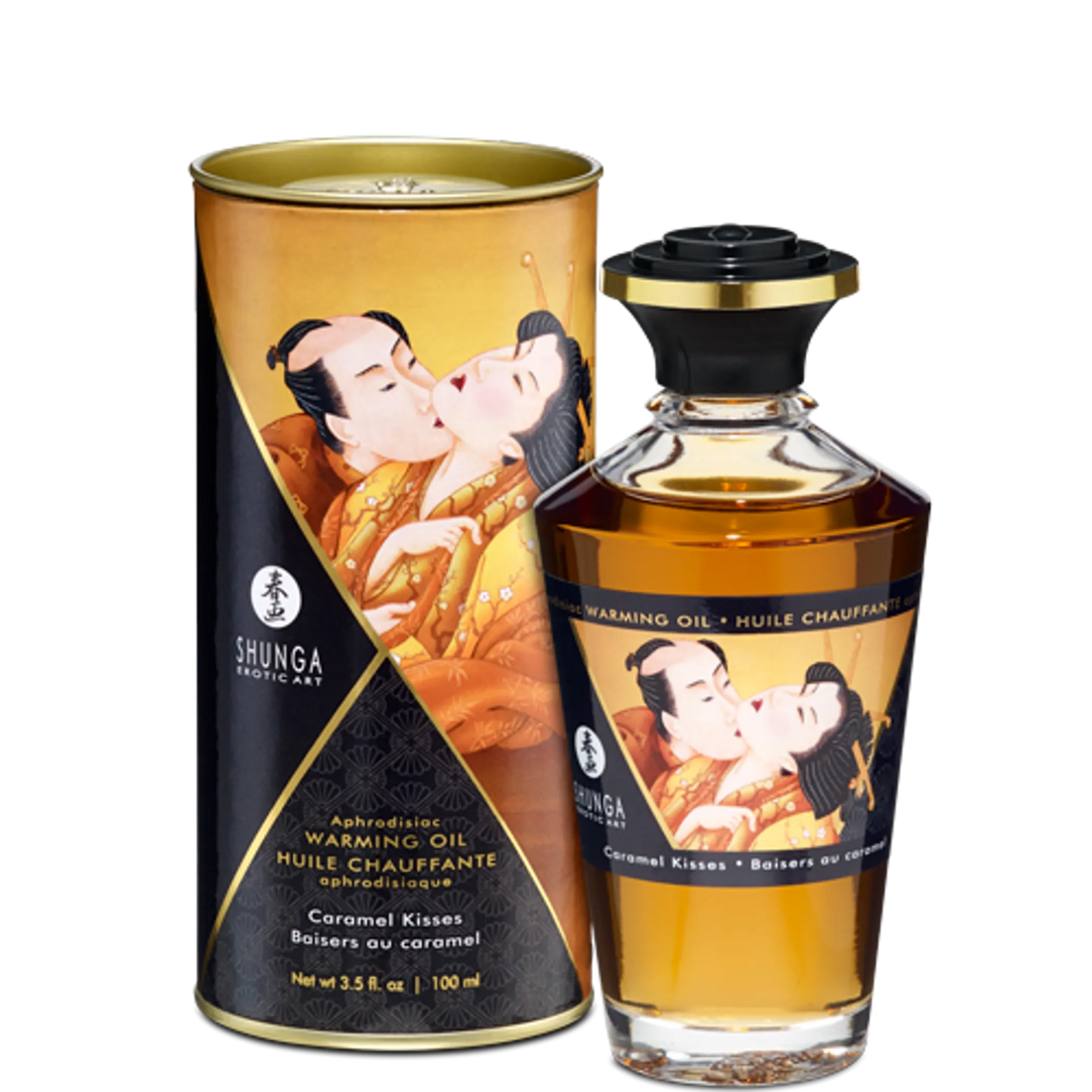 WARMING MASSAGE OIL CARAMEL KISSES 3.5 OZ