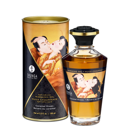 WARMING MASSAGE OIL CARAMEL KISSES 3.5 OZ