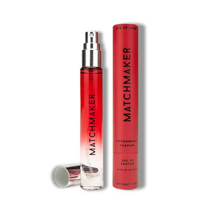 LGBTQ pheromone perfume Attract Her, 10ml bottle and packaging, Matchmaker by Eye of Love.