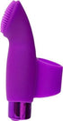 Naughty Nubbies Purple Finger Vibrator, ergonomic design with soft silicone bristles for stimulating sensations.
